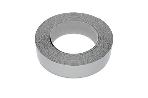 22Mm Bordatura In Melammina Grigio, Nastro Impiallacciato Pre-Incollato - Rotolo Di 7,5 M - Stira Il Nastro Per Un'Applicazione Facile Fai-Da-Te – Cop