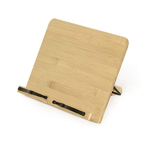 Legami - Leggio Pieghevole In Bamboo, 28X20 Cm, Pratico Supporto Per Tablet, Libri, Ricettari, Spartiti, Supporto Che Può Assumere 5 Diverse Inclinazi