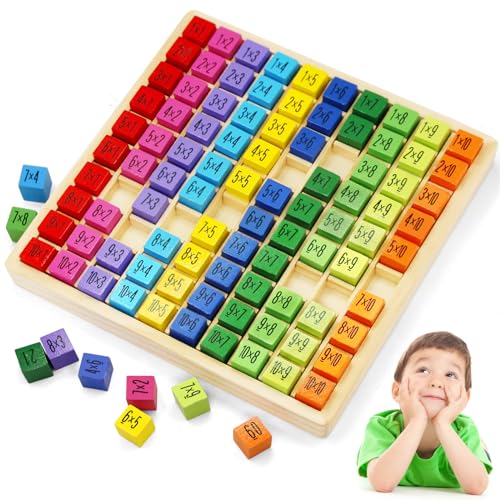 1X1 Tabellina, Gioco Della Moltiplicazione, Tavola Di Legno Per La Moltiplicazione, Giochi Matematici, Regalo Educativo Per Bambini, Per Bambini Di 4