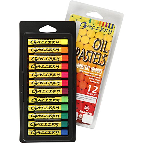 Creativ Gallery 38281 Pastello Ad Olio, Spessore 1 Cm, L: 7 Cm, Colori Neon, 12 Pezzi