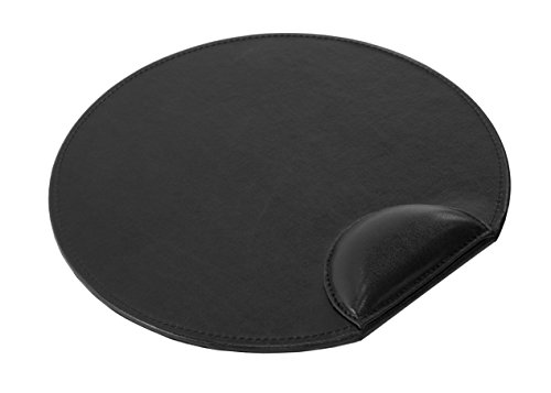 Osco Bkpumpad1 Faux Leather Mouse Pad - Black