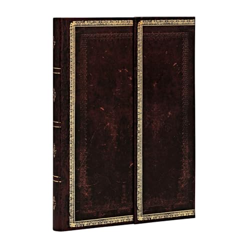 Paperblanks Diari A Copertina Rigida Nero Marocchino Flexi | Righe | Mini (100 × 140 Mm)