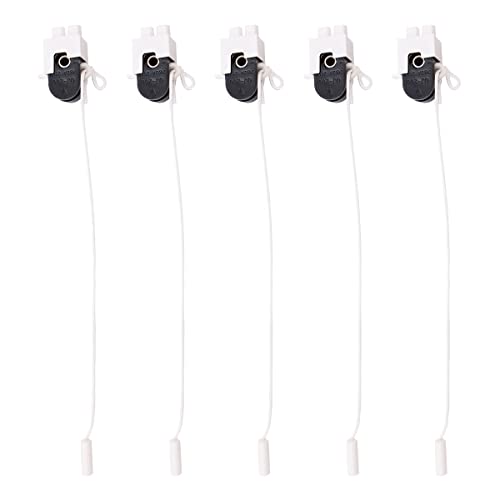 Wangcl 5 Pz Pull Cord Interruttore On/Off 2A 250 V Ac Doccia Pull Cord Interruttore Luce Interruttore Pull Cord Per Tabella/Pavimento/Parete/Lampadari
