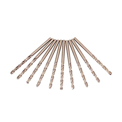 10 Pcs Punta Da Trapano M35 In Cobalto, Hss-Co Set Punte Da Trapano 1-5Mm Per Foratura Su Acciaio Inossidabile(2Mm)