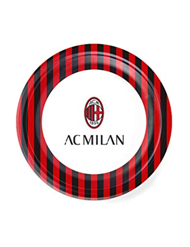 Générique - 8 Piatti Di Cartone Ac Milan 23 Cm
