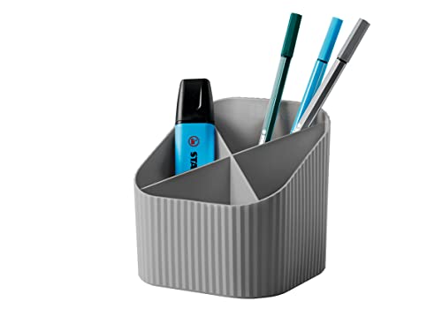 Han Organizer Da Scrivania Re-X-Loop – Say Yes To 100% Recycled, Moderno E Giovane Design Per Tutti Gli Oggetti Di Cancelleria, Grigio Scuro, 17238-99