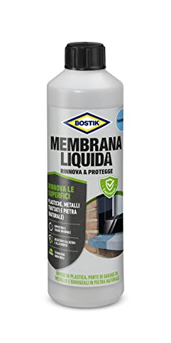 Bostik Membrana Liquida Rinnova & Protegge Trattamento Rinnovante Resistente Ad Acqua E Sporco 500Ml Trasparente