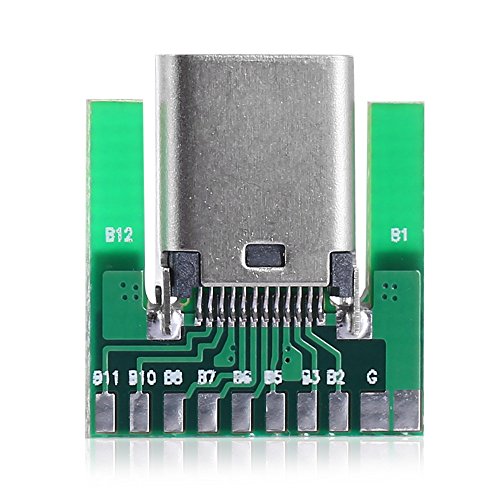 Connettore Smt 24 Pin Usb 3.1 Tipo C Femmina Fai Da Te Tipo Smt Con Scheda Pc