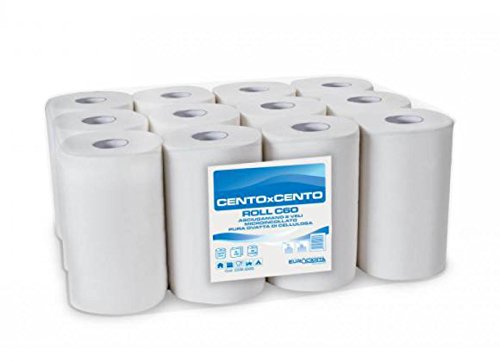 12 Pezzi Cartindustria Eurocarta Asciugamani Estrazione Centrale Mini 2 Veli Mt. 60