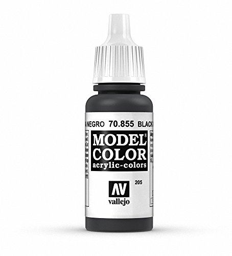 Vallejo 70.855 - Colore Acrilico Opaco , Nero (Black Glaze), 17 Ml, 1 Pezzo