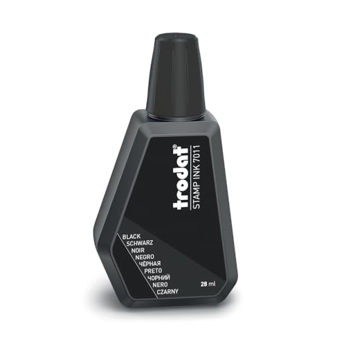 Trodat 7011 Inchiostro Per Timbri Manuali, 28Ml, Nero