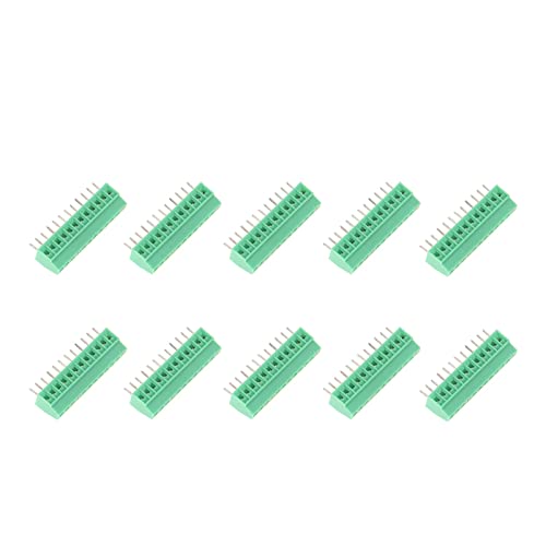 10 Pz/Set Morsetti A Vite Per Montaggio Su Pcb Morsetto 12 Pin Morsetto Universale 2.54Mm Morsetto A Vite Connettore, Verde