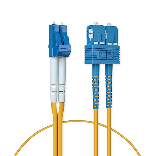 Lc A Sc Cavo Fibra Ottica 1-Metro, Os2 Monomodale Duplex 9/125Um Cavo Patch Fibra Lszh Per 10Gb Sfp+/Sfp Transceiver, Media Converter