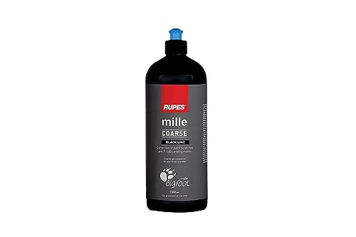 Crema Abrasiva Per Correzzione Graffi Carrozzeria Auto Con Grana P1500 Gel Lucidatura Coarse Mille Black Line Rupes Bigfoot Flaone Da 1000Ml 9.Bgcoars