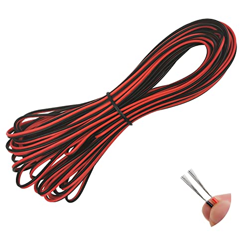 Omiga 20 Metri 22Awg Cavo Piatto Pvc Cavo Flessibile 2 Conduttori Cavo Elettrico Con Buona Flessibilità Per L'Installazione Di Elettrodomestici A Bass