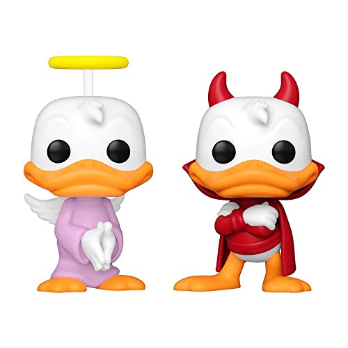 Funko Disney Pop! Donald'S Shoulder Angel & Devil Vinyl Figure Set 2022 Wondrous Convention Exclusive