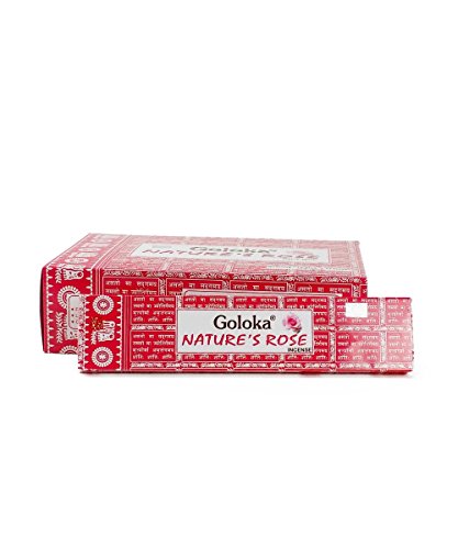 Goloka Nature'S Incenso, Aroma: Rosa, Confezione Da 12 Pezzi