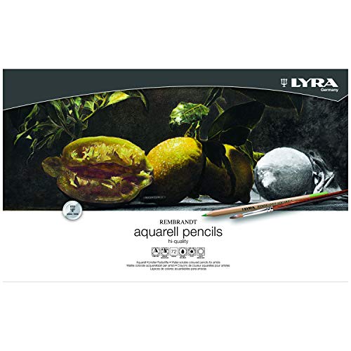 Lyra Rembrandt Confezione In Metallo 72 Matite Colorate Acquerellabili Assortite