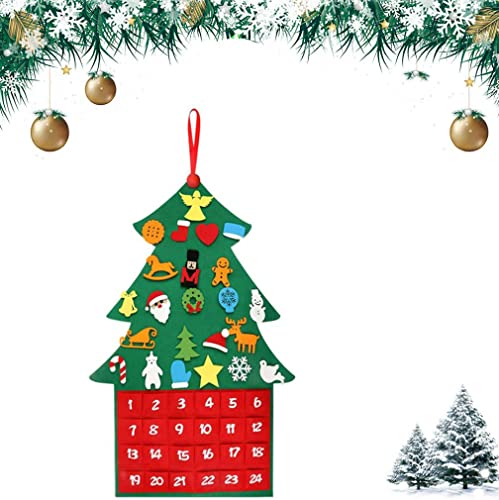 Calendario Dell'Avvento Natale Feltro,Calendario Dell'Avvento Di Natale,Calendario Dell'Avvento Tessuto,Calendario Natale Fai-Da-Te,Decorazione Natali