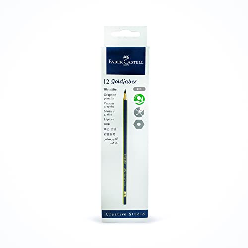 Faber-Castell Gold 1221 Hb – Matita, 12 Pezzi, Colore: Nero