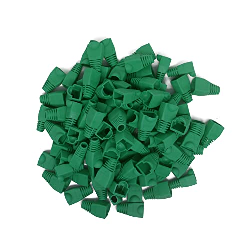 Copapa - Cavo Ethernet Rj45 In Plastica Morbida, Protezione Antistrappo Per Stivali Cat5, Cat5E, Cat6, Cat6E, 100 Pezzi, Colore: Grece