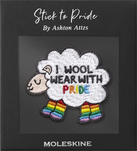 Moleskine Patch Adesivo Per Taccuino O Agenda, Adesivi Personalizzati Patch Pride Sheep, I Wool Wear With Pride Disegnate Dall’Artista Ashton Attzs, D