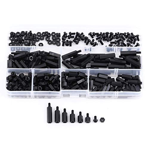 250 Pezzi Distanziatore In Nylon Kit Distanziatore Esagonale Maschio Femmina Kit Di Bulloni E Dadi Distanziatore Filettato Colonna Esagonale Pcb(M2 Ma