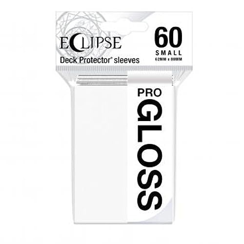 Ultra Pro E-15624 Eclipse Gloss - Maniche Piccole, Confezione Da 60, Colore: Bianco Artico