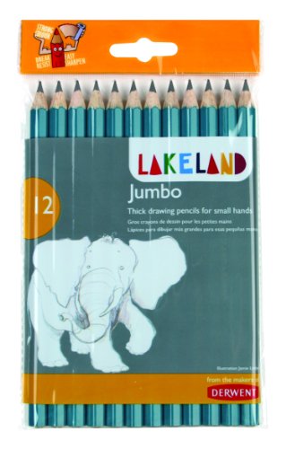 Darwent Lakeland Confezione Da 12 Matite Di Grafite Hb In Formato Jumbo