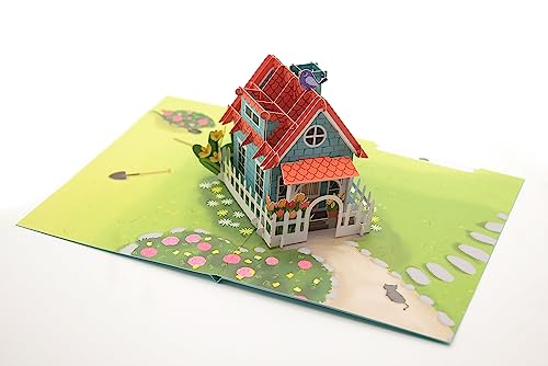 Sweet Family House Pop Up 3D Biglietti Di Auguri Per La Mamma, Biglietto Per La Moglie, Anniversario Pop Up Cards, Carta Fatta A Mano, Regali Per La F