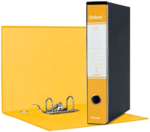 Esselte G84 Oxford Registratore - F.To Protocollo Dorso 5 Cm - Giallo - 1 Pezzo - 390784090