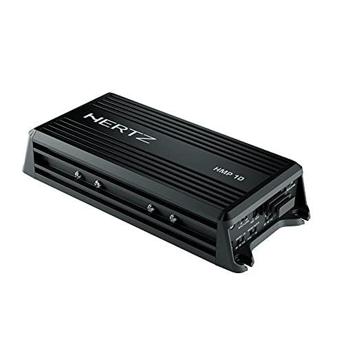 Hertz Hmp 1D Marine 1 Canale Mono Amplificatore 250 W (2 Ohm) / 150 W (4 Ohm) | Amplificatore Di Potenza Digitale In Classe D | Bass Boost Con Telecom