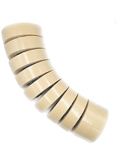 Acit, Nastro Di Carta Per Mascheratura, Nastro Carta Imbianchino, Verniciatura, 50M X 30Mm, Torre Da 10 Rotoli, Nastro Per Carrozziere E Lavori Pittur