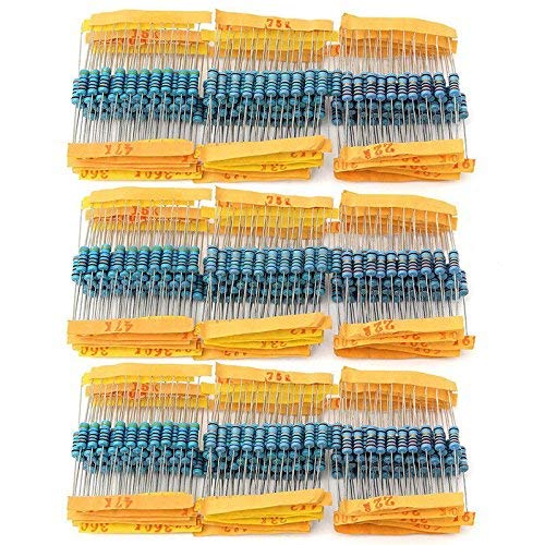 Arceli 1 Ohm-1M Ohm 1W 100 Valore Metal Resistore Resistenza Kit Assortito 1000 Pz