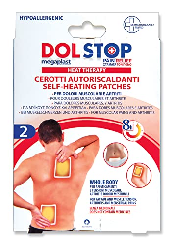Cerotti Riscaldanti Per Dolori Muscolari E Artriti 2Pz, Cerotto Fascia Riscaldante Per Affaticamenti E Tensioni Muscolari Da 10X13 Cm, Cerotti Riscald