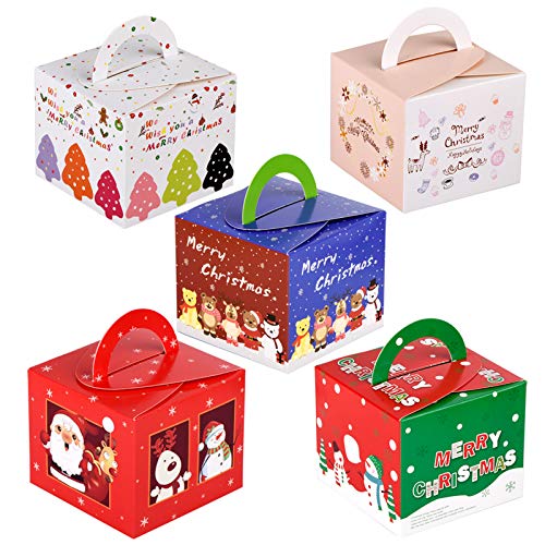15 Pezzi Scatole Regalo Di Natale Confezioni Per Caramelle Di Favore Trattare Di Natale Per Decorazione Del Partito