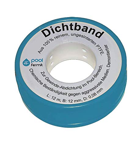 Nastro Di Tenuta In Ptfe, Nastro Ptfe Per Metallo E Filettatura In Plastica, Adatto Per Piscine, Piscine, Impianti Domestici E Industriali.