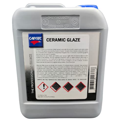 Cartec - Ceramic Glaze - Rivestimento Protettivo, Trattamento Ceramico Nanotecnologico E Idrofobico Per Carrozzeria Auto (5L)