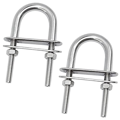 Giak 2Pz Bulloni A U M6X42Mm Inox U Bullone U Bullone U Bulloni Con Dadi Fascette Telaio