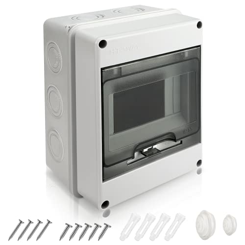 Scatola Di Derivazione, 5 Moduli Ip65 Quadro Elettrico Esterno Elettrica Da Esterno Stagna, Centralino Da Parete, Scatola Derivazione Esterna Per Casa