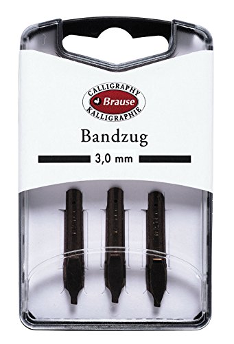 Brause 318030B - Confezione Di 3 Pennini In Metallo Bandzug 3 Mm