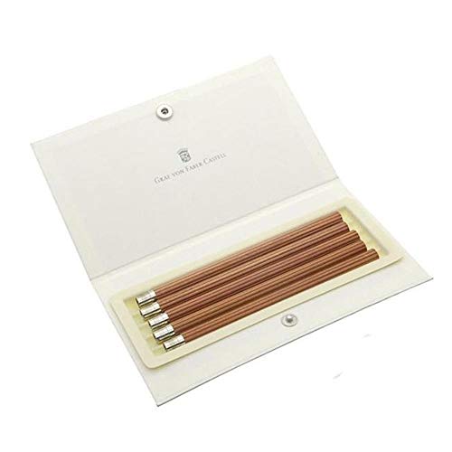 Graf Von Faber-Castell 118645 - Matite Di Ricambio Per La Matita Perfetta, 5 Pezzi, In Legno Di Cedro