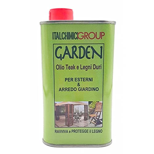 Garden Olio Per Teak E Legni Duri 500 Ml - Olio Per Proteggere Legni Da Esterno