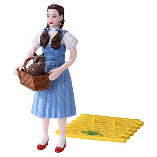 Noble Collection The Wizard Of Oz Bendyfigs Bendable Figure Dorothy (With Toto In His Basket) 19 Cm