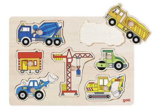 Goki Puzzle Pomelli Mezzi Di Trasporto