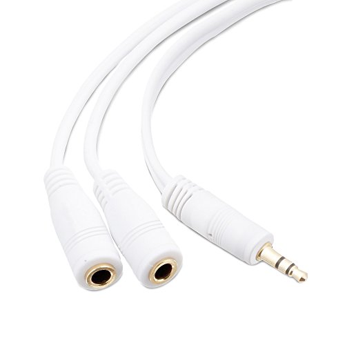 Mobi Lock Splitter A Y Per Cuffie Da 3,5 Mm | Da 1 Maschio A 2 Femmine | Ideale Per Tutti I Lettori Multimediali E Altri Dispositivi Audio Con Porta D