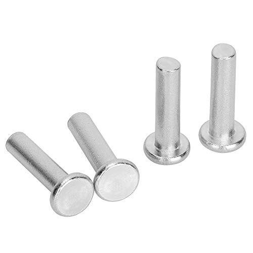 20 Pezzi Rivetti Solidi 25Mm, M6 Elementi Di Fissaggio In Alluminio, Rivetti A Testa Piatta Per Una Facile Installazione