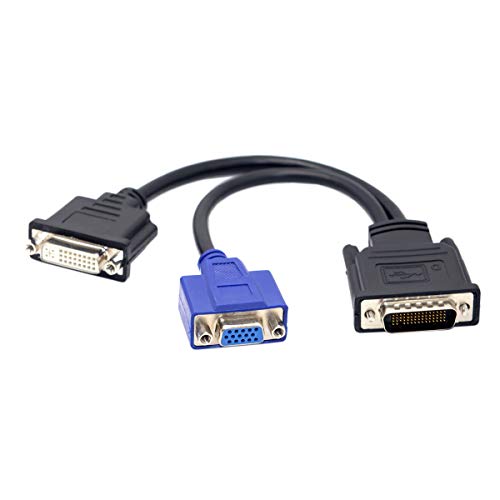 Chenyang, Prolunga Splitter Da Dms-59 Maschio A Dvi 24+5 Femmina E Vga Rg Femmina A 15 Pin, Da 15 Cm