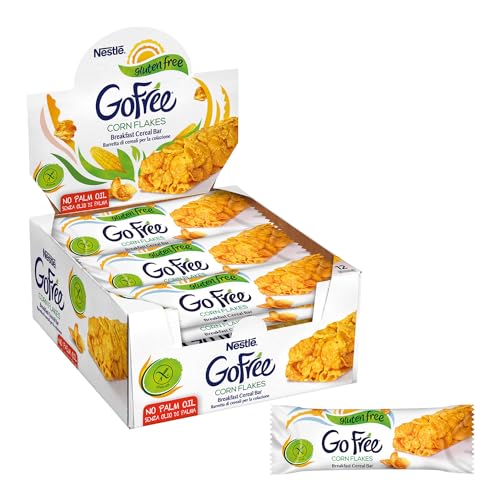 Go Free Corn Flakes Barrette Di Cereali Integrali Senza Glutine, 12 Pezzi Da 22G (264G)
