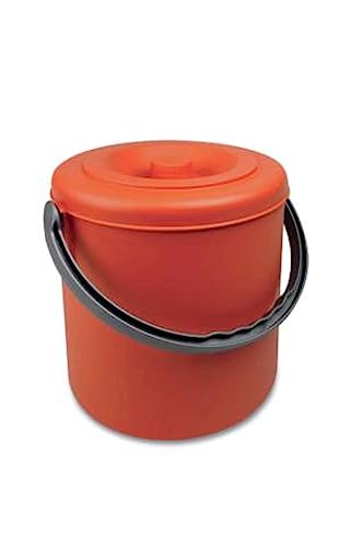 Stefanplast Pattumiera Eureka 10Lt C/Cop Arancio